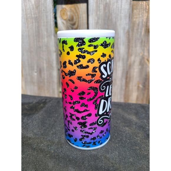 Screw It Let's Drink Skinny Can Cooler / Hard Surface Slim Can Holder - Picture 3 of 8